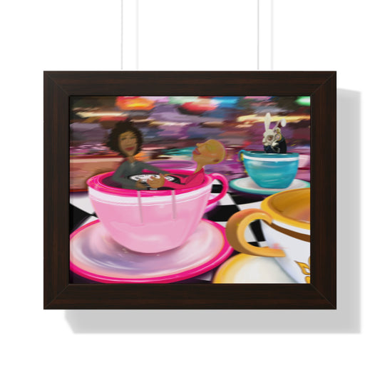 "WE LIVE IN TIME" Framed Poster (2)