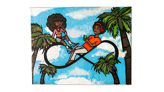 "FOREVER" Original Canvas Painting by Rayana Renee