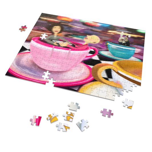 "WE LIVE IN TIME" Puzzle with tin (1)