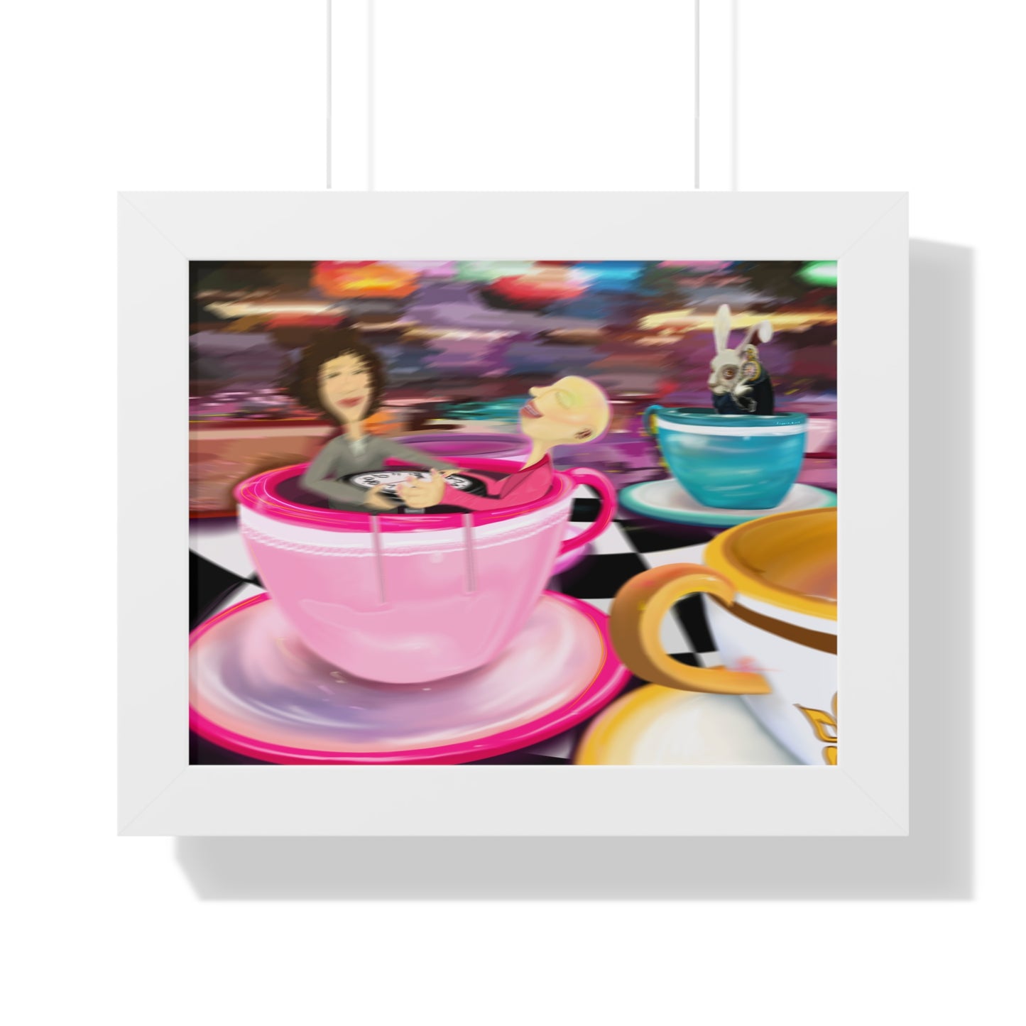 "WE LIVE IN TIME" Framed Poster (1)