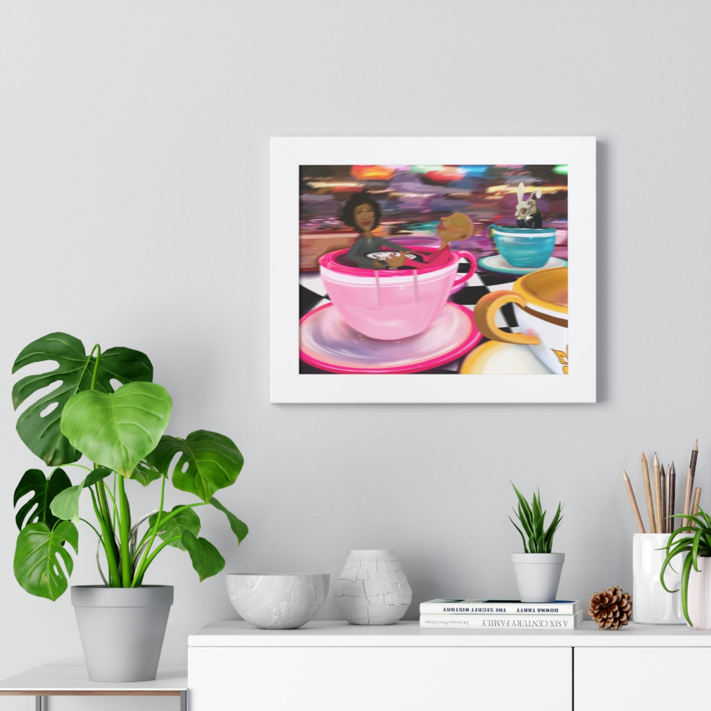 "WE LIVE IN TIME" Framed Poster (2)