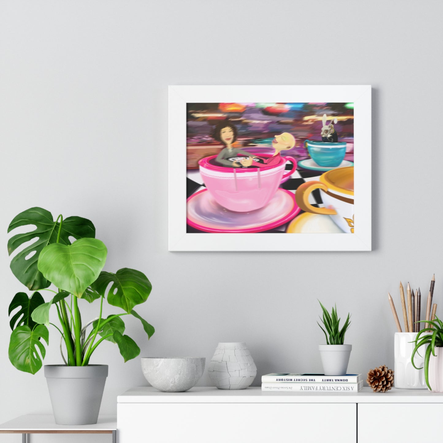 "WE LIVE IN TIME" Framed Poster (1)