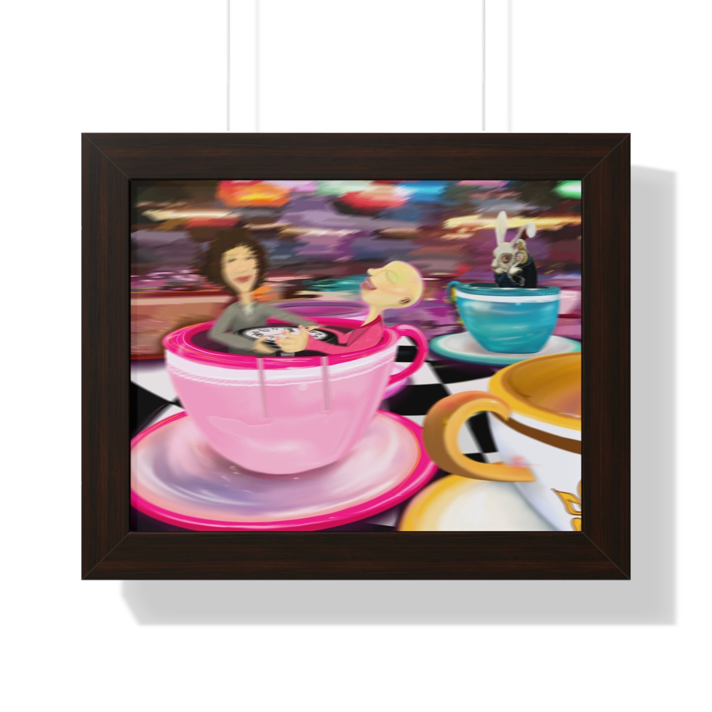 "WE LIVE IN TIME" Framed Poster (1)