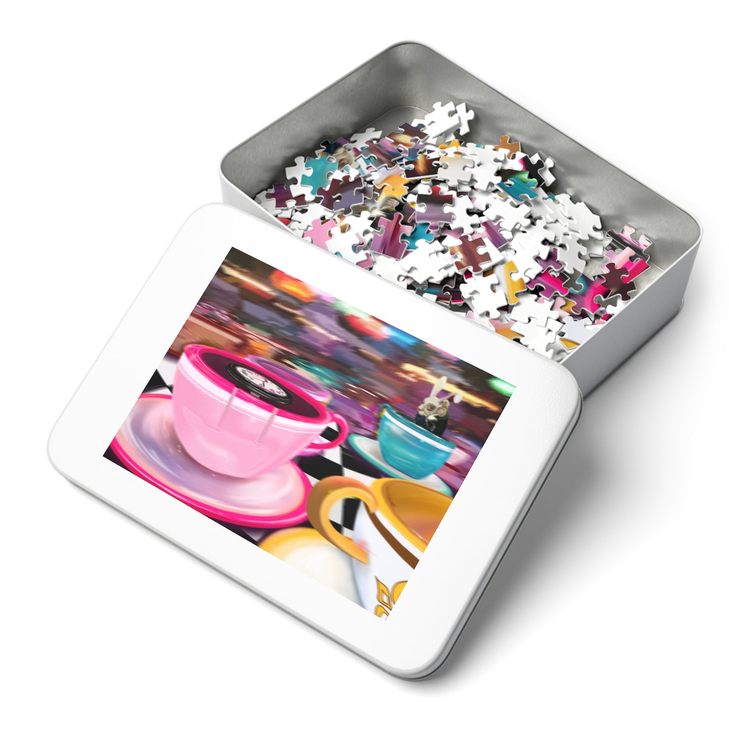 "WE LIVE IN TIME" Puzzle with Tin (3)