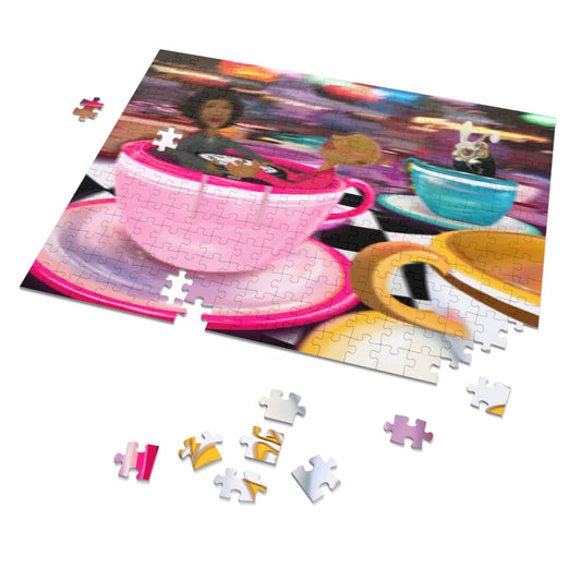 "WE LIVE IN TIME" Puzzle with tin (2)