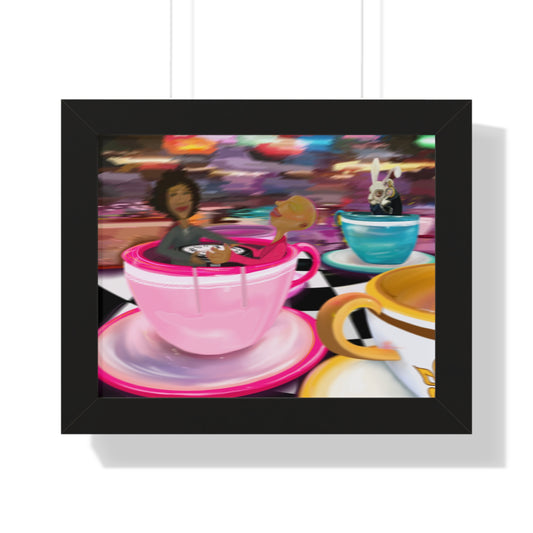 "WE LIVE IN TIME" Framed Poster (2)