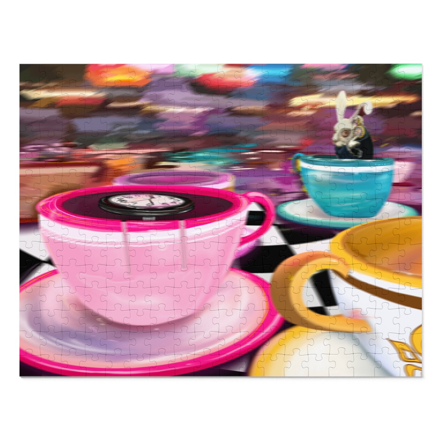 "WE LIVE IN TIME" Puzzle with Tin (3)