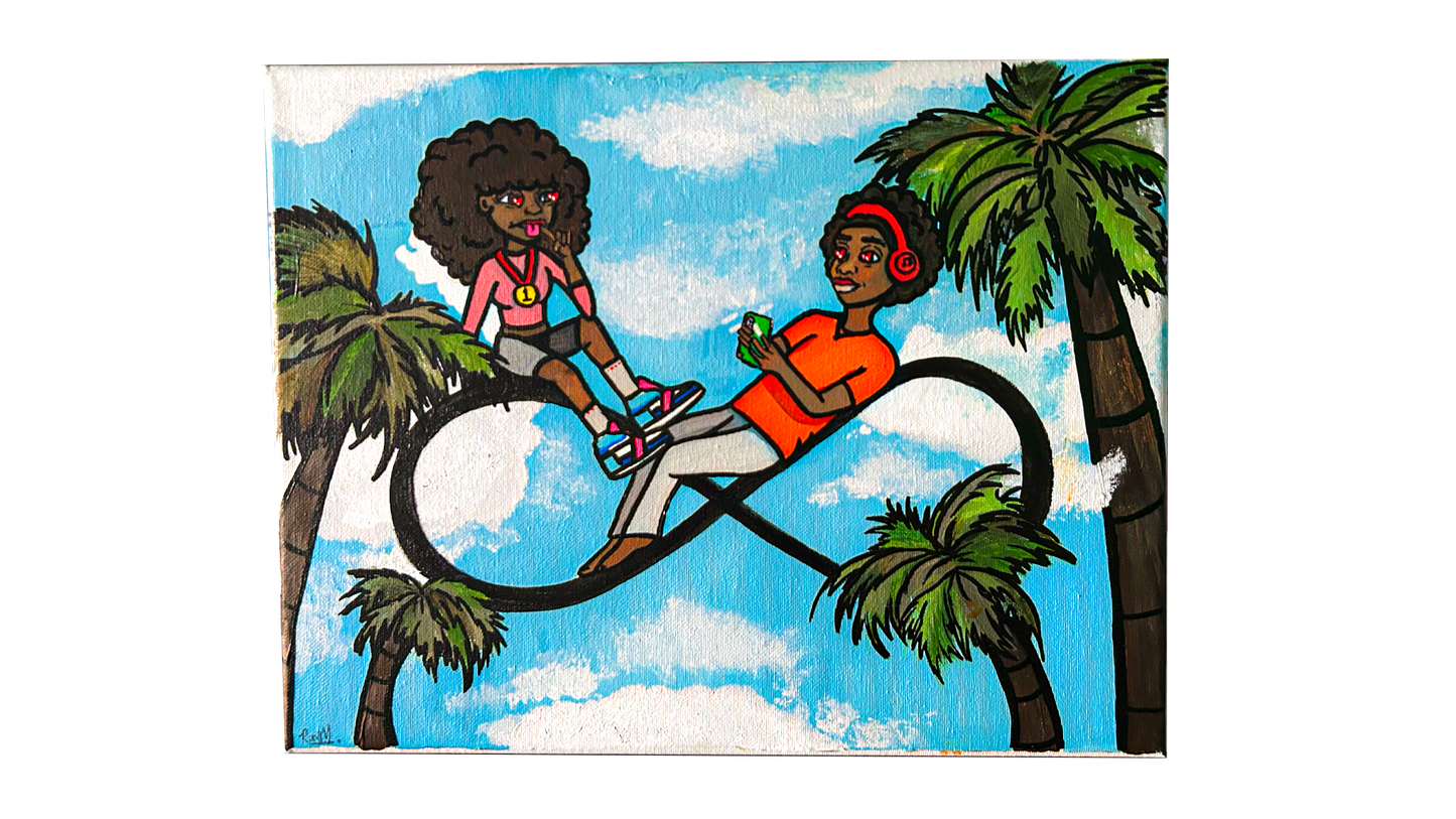 "FOREVER" Original Canvas Painting by Rayana Renee